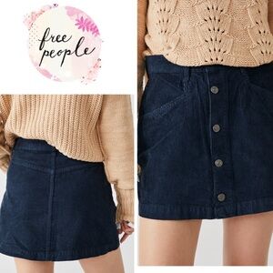 Free People Ray cord Mini skirt